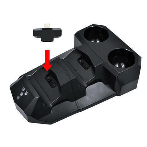 Stație de încărcare pentru 2 controllere PS4 Negru
