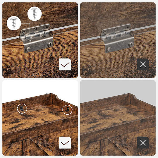 Vasagle Trunchi decorativ Lemn Maro 100x40x46buc
