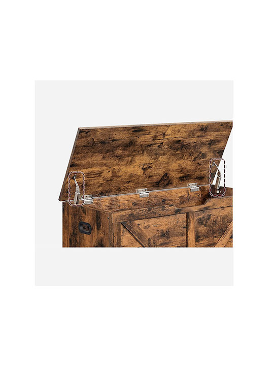 Vasagle Wooden Decorative Trunk Brown 100x40x46εκ.