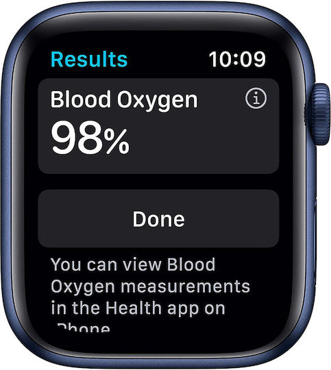 Apple Watch Series 6 Aluminium 44mm Waterproof with Heart Rate Monitor (Blue)