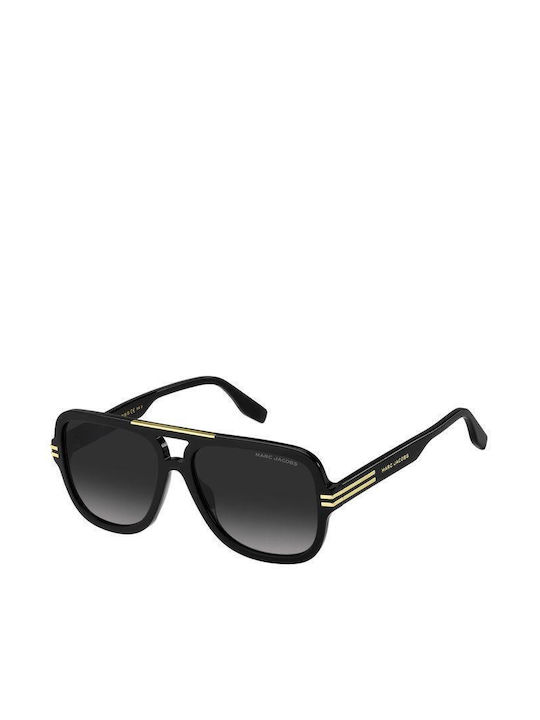 Marc Jacobs Sonnenbrillen mit Schwarz Rahmen und Gray Verlaufsfarbe Linse MARC 637/S 807/9O