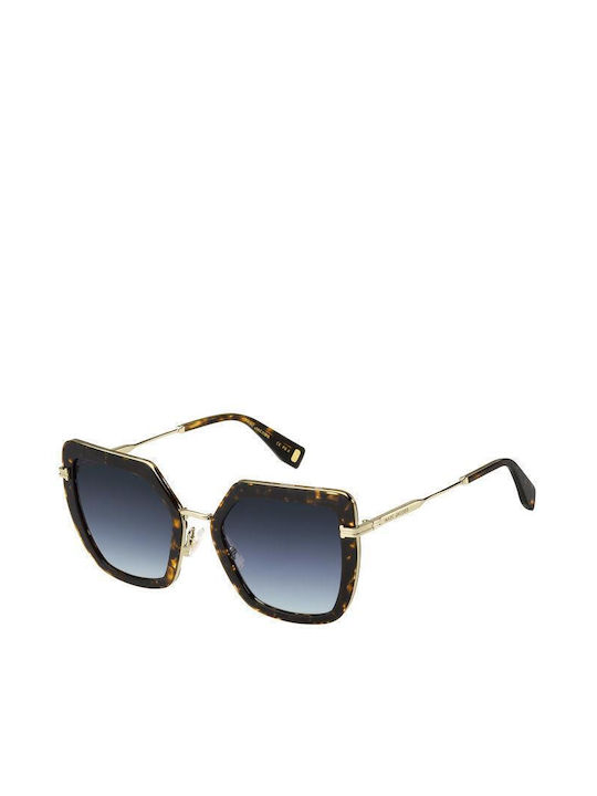 Marc Jacobs Women's Sunglasses with Brown Tartaruga Frame and Gray Gradient Lens MJ 1065/S 06J/GB