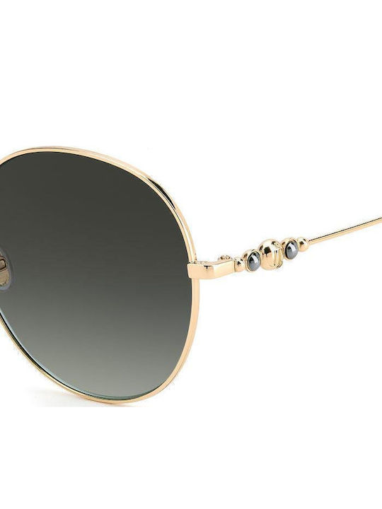 Jimmy Choo Γυναικεία Γυαλιά Ηλίου με Χρυσό Μεταλλικό Σκελετό και Γκρι Ντεγκραντέ Φακό Birdie/S PEF/IB