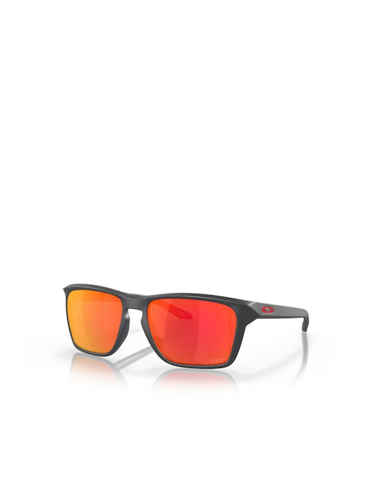 Oakley Sylas Sonnenbrillen mit Schwarz Rahmen und Rot Linse OO9448-40