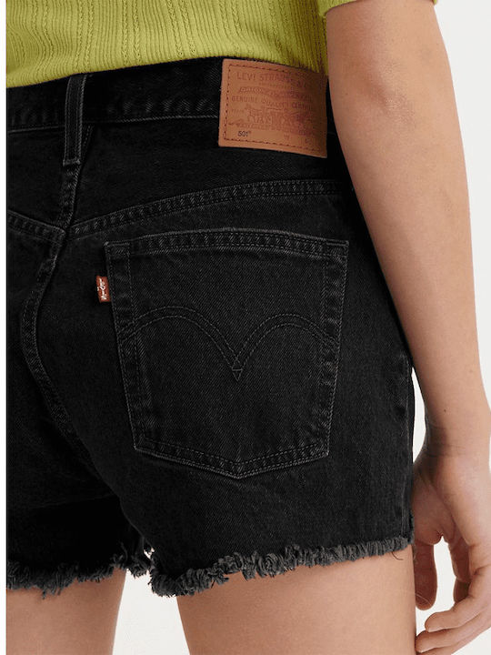 501 Femei Talie înaltă Pantaloni scurți Negru