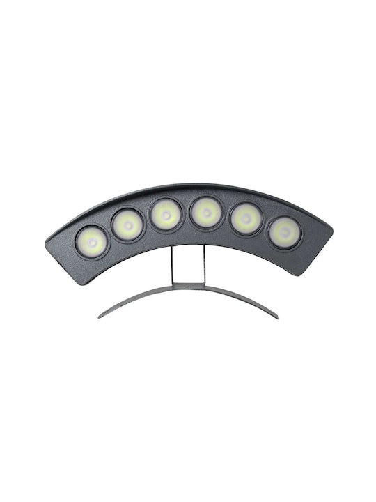 GloboStar Treelight Pflanz Außenstehlampe LED Wall Washer 6W mit Grünem Licht IP67 Graue