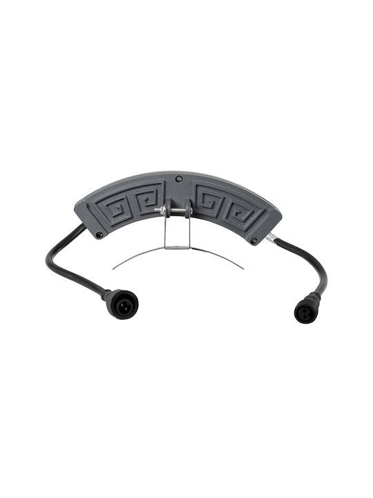 GloboStar Treelight Pflanz Außenstehlampe LED Wall Washer 6W mit Grünem Licht IP67 Graue