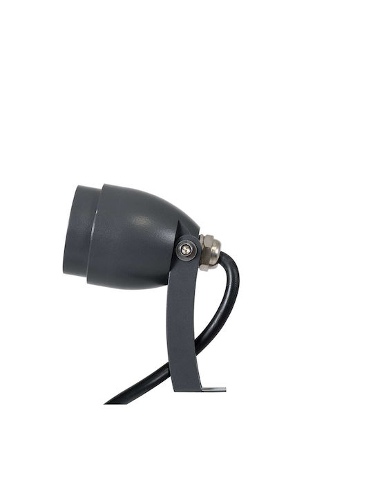 GloboStar Treelighttreegal Outdoor Projector Lamp 3W with Blue Light IP67 Gray