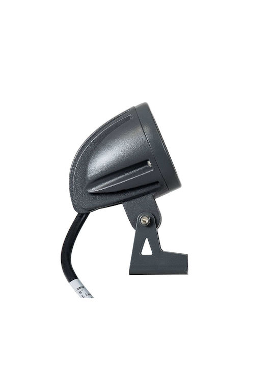 GloboStar Treelighttreedita Außenstehlampe Projektor LED 3W mit Natürliches Weiß Licht IP67 Graue