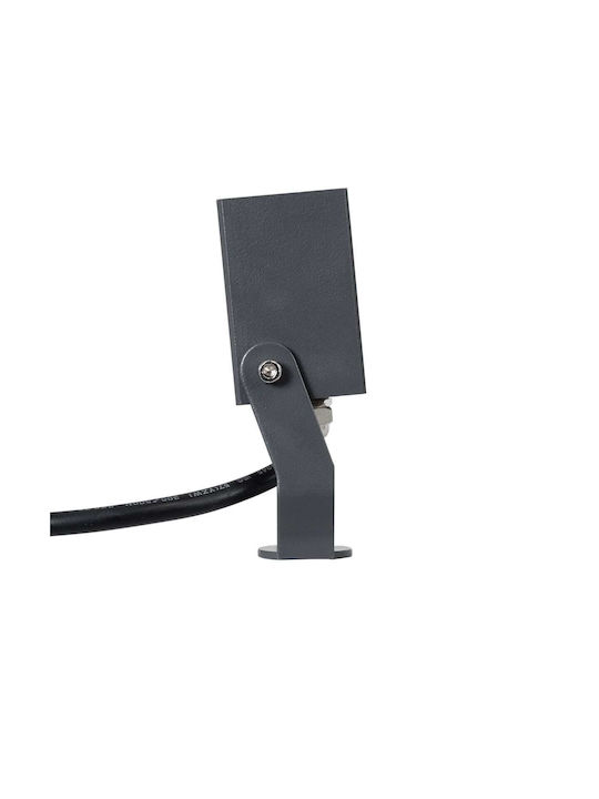 GloboStar Treelighttreemaro Proiector LED Pentru Exterior 3W Cu Lumină Alb Natural IP67 Gri