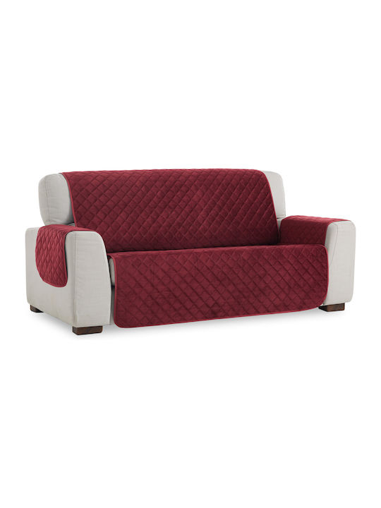 Aithrio Universal Velvet Elastic Cover for Three Seater Sofa Burgundy 1pcs UNIVERSAL-VELVET-C/5-Μπορντώ-Τριθέσιος