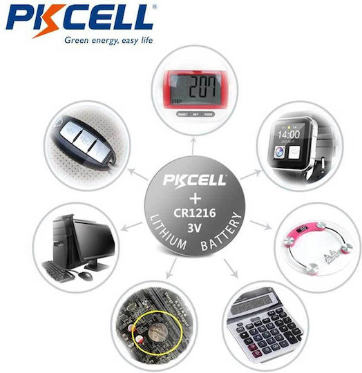 Pkcell Batterie Lithium für Uhren CR1216 3V 1Stück