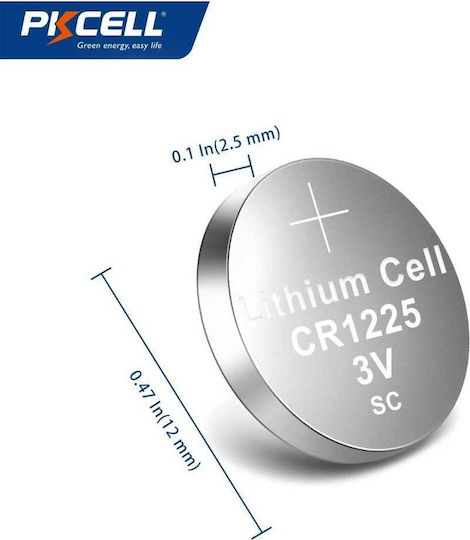 Pkcell Батерия Литий За часовници CR1225 3V 1бр