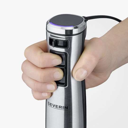 Severin SM 3773 Ραβδομπλέντερ με Ανοξείδωτη Ράβδο 1000W Ασημί