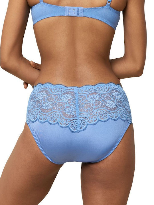 Triumph Amourette 300 High-waisted Women's Slip with Lace Light Blue