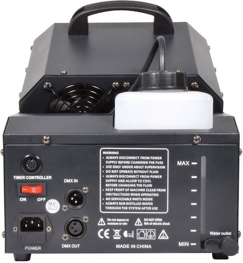 QTX Sound QTFX-LBF1 Μηχανή Καπνού LED 900W με Ενσύρματο Χειριστήριο και Δυνατότητα Σύνδεσης με Κονσόλα Φωτισμού