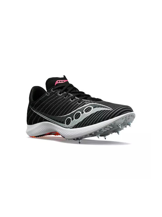 Saucony Velocity MP Spikes Black