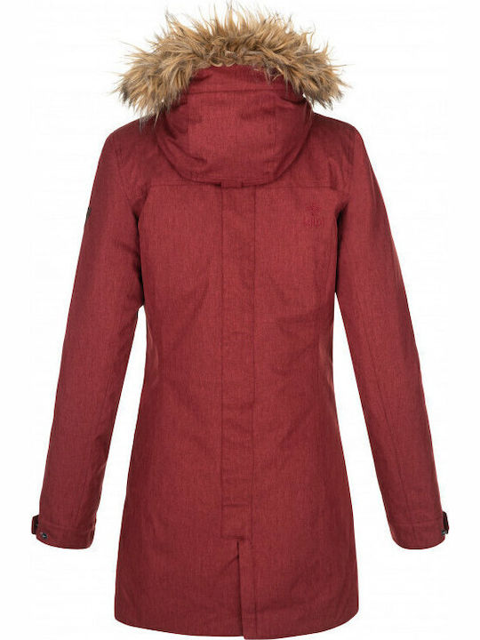 Peru Lungă Jachetă de femei tip parka Burgundy