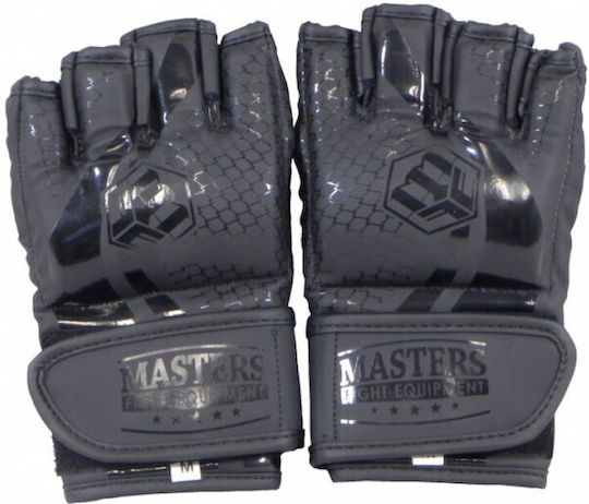 Sport Masters GFT MMA Handschuhe aus Kunstleder Schwarz