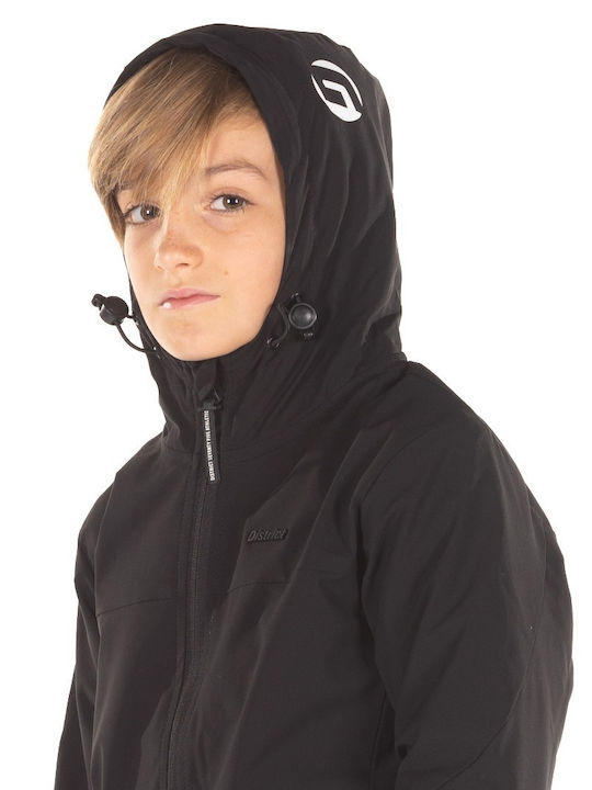 Kids' Casual Jacket Short with Hood Black