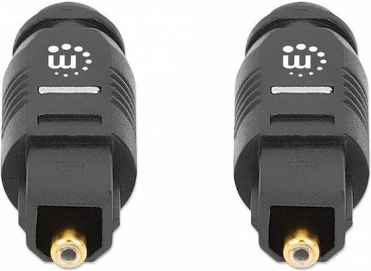 Manhattan Optical Audio Cable TOS male - TOS male Μαύρο 2m (356077)