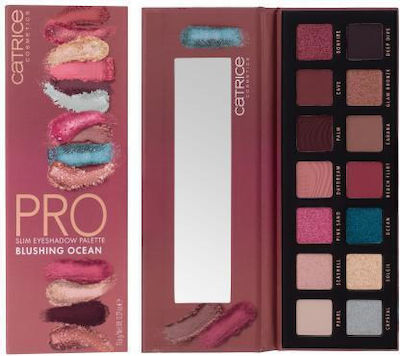 Catrice Cosmetics Pro Slim Blushing Ocean Eye Shadow Palette in Solid Form 010 MesmerEYEzing Moments 10.6gr