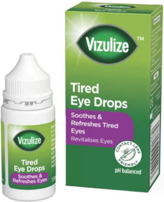 Vizulize Tired Οφθαλμικές Σταγόνες 15ml