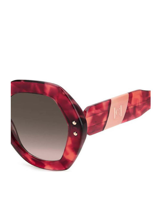 Carolina Herrera Women's Sunglasses with Brown Tartaruga Plastic Frame and Brown Gradient Lens HER 0126/S YDC/HA