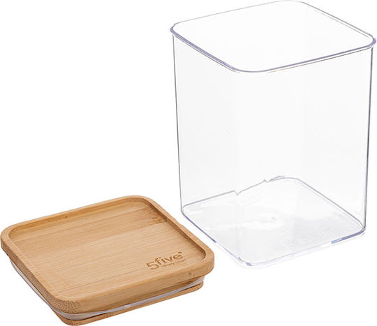 5Five 5Five Lebensmittelgläser & Behälter Allgemeine Verwendung mit luftdichtem Deckel Kunststoff Transparent 1000ml Stück