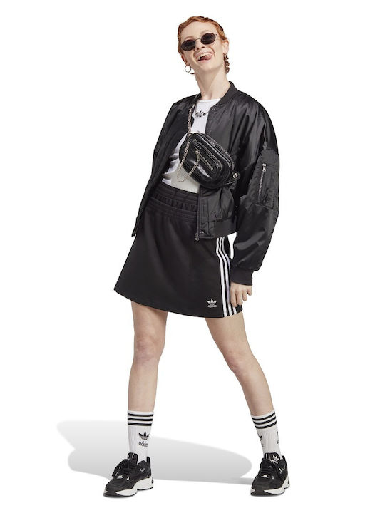 Originals Hoch tailliert Mini Rock Schwarz