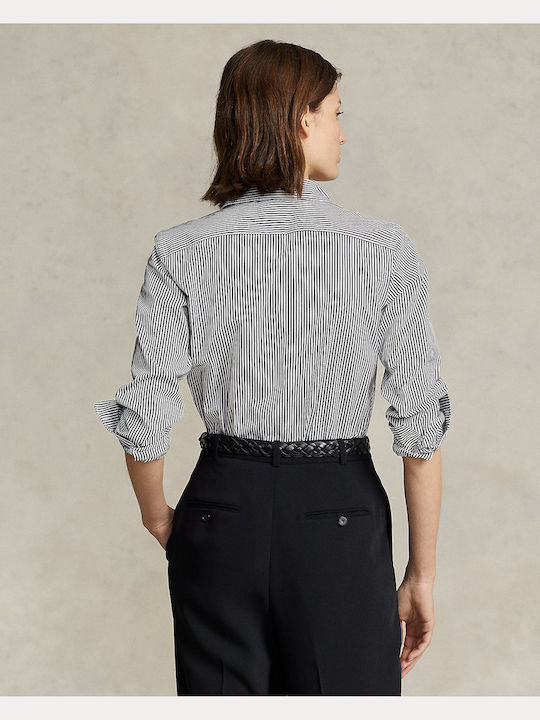 Women's Striped Long Sleeve Shirt Multicolour