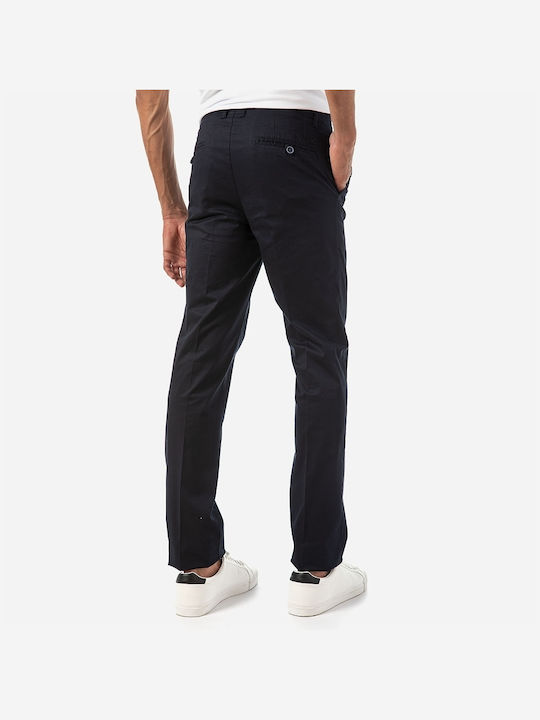 Sogo Men's Trousers Chino Elastic Marine