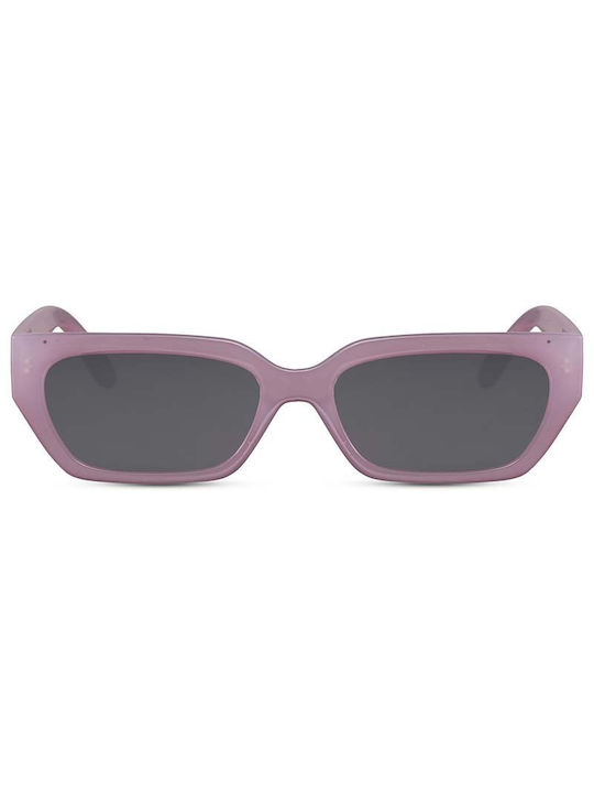Solo-Solis Women's Sunglasses with Purple Plastic Frame and Black Lens NDL5536