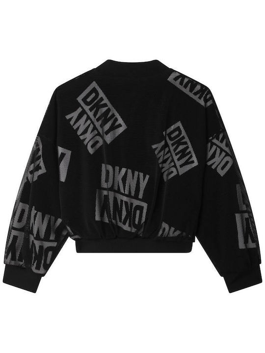 DKNY Cardigan pentru copii Negru