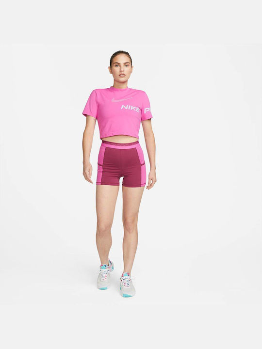 Dri-Fit Pro Dri-fit Training Γυναικείο Κολάν-Σορτς Ψηλόμεσο Active Fuchsia