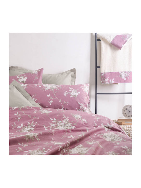 Rythmos Mathilde Module Cuvertură Single Bumbac Roz 160x240cm 2buc