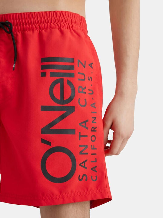 Men's Swimwear Shorts Red with Patterns