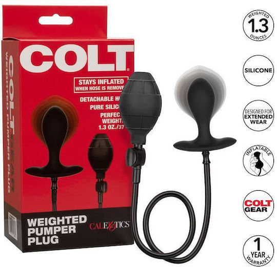 Colt Weighted Pumper Anal Plug Schwarz