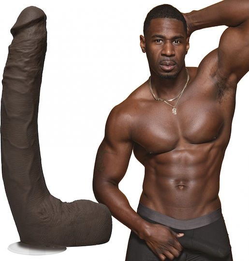 Doc Johnson Signature Cocks Jax Slayher Ultraskyn with Removable Vac-U-Lock Realistic Dildo with Balls and Suction Cup Chocolate 25cm