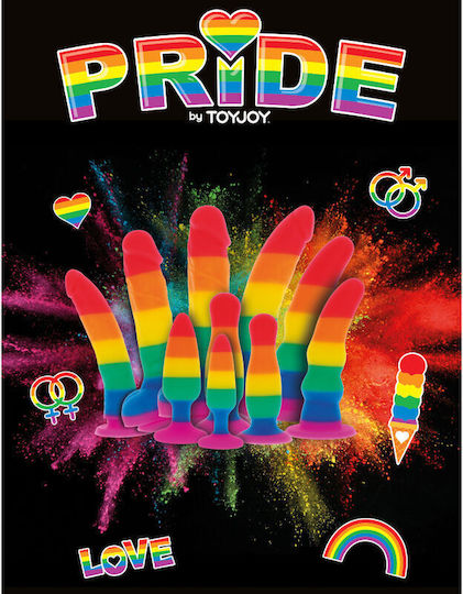 Ns Novelties Colours Pride Edition Wave Dildo Realistisches Dildo Mit Saugnapf Rainbow 15cm