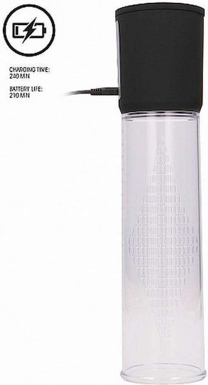 Shots Premium Rechargeable Automatic Pump Τρόμπα Πέους Transparent