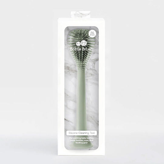 Ezpz Sage Plastic Hand Cleaning Brush Green