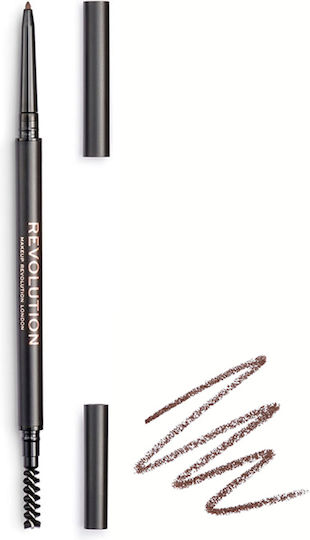 Revolution Beauty Precise Brow Pencil Μολύβι για Φρύδια σε Καστανή Απόχρωση