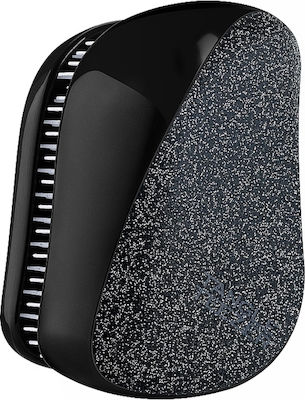 Tangle Teezer Compact Styler Black Sparkle Βούρτσα Μαλλιών για Ξεμπέρδεμα