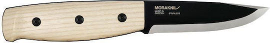 Morakniv Wit Blackblade Messer Ash Holz mit Leder-Gehäuse (S)