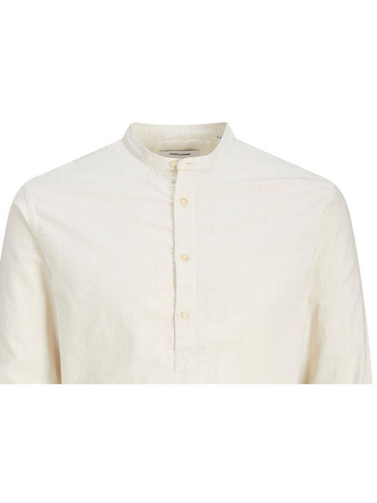 Jack & Jones Men's Shirt Long Sleeve Beige