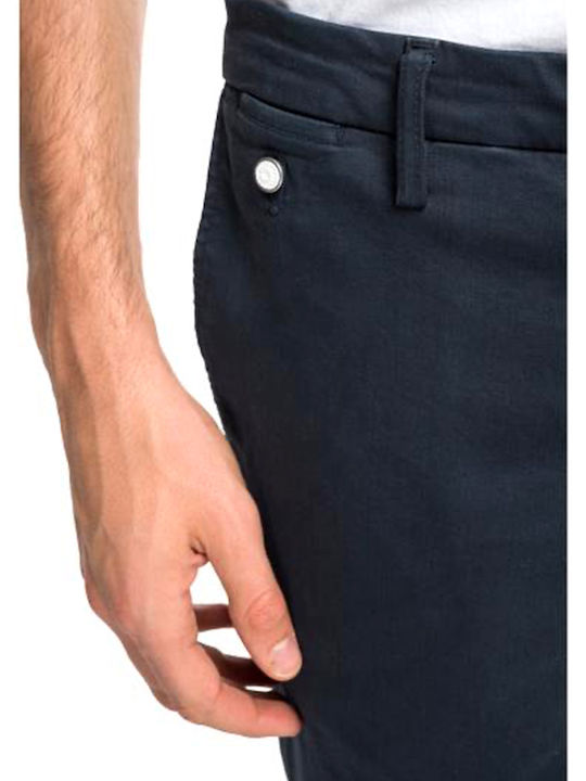 Benni Παντελόνι Chino Ελαστικό σε Κανονική Εφαρμογή Navy Μπλε