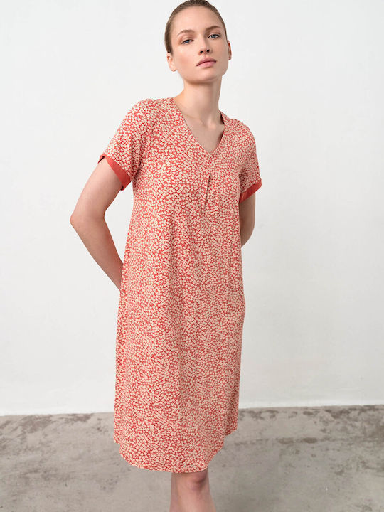 Vamp Summer Women's Nightdress Coral