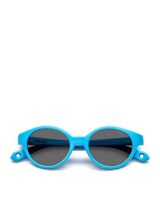 Polaroid Runde Kinder-Sonnenbrillen mit Polarisiertem Blauem Glas