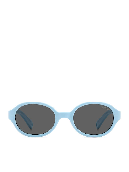 Polaroid Oval Baby Sunglasses with Polarized Lens Blue for 1-4 Years
